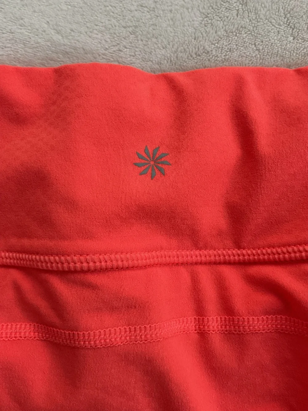 Athleta Neon Orange Athletic Skort Built In Shorts Pockets Small Tennis Athletic